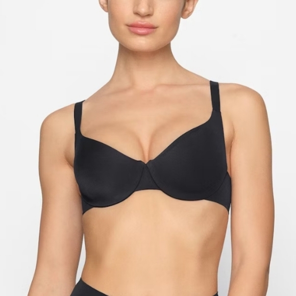 Skims SMOOTHING INTIMATES FULL COVERAGE BRA ONYX BLACK 34B NWT - Picture 1 of 5